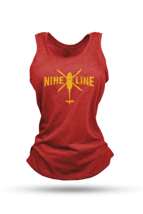 Women's Racerback Tank - Nine Line Helo