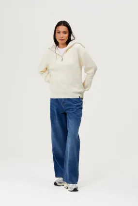 Women's 'THURYNN' Funnel Knit | ECRU
