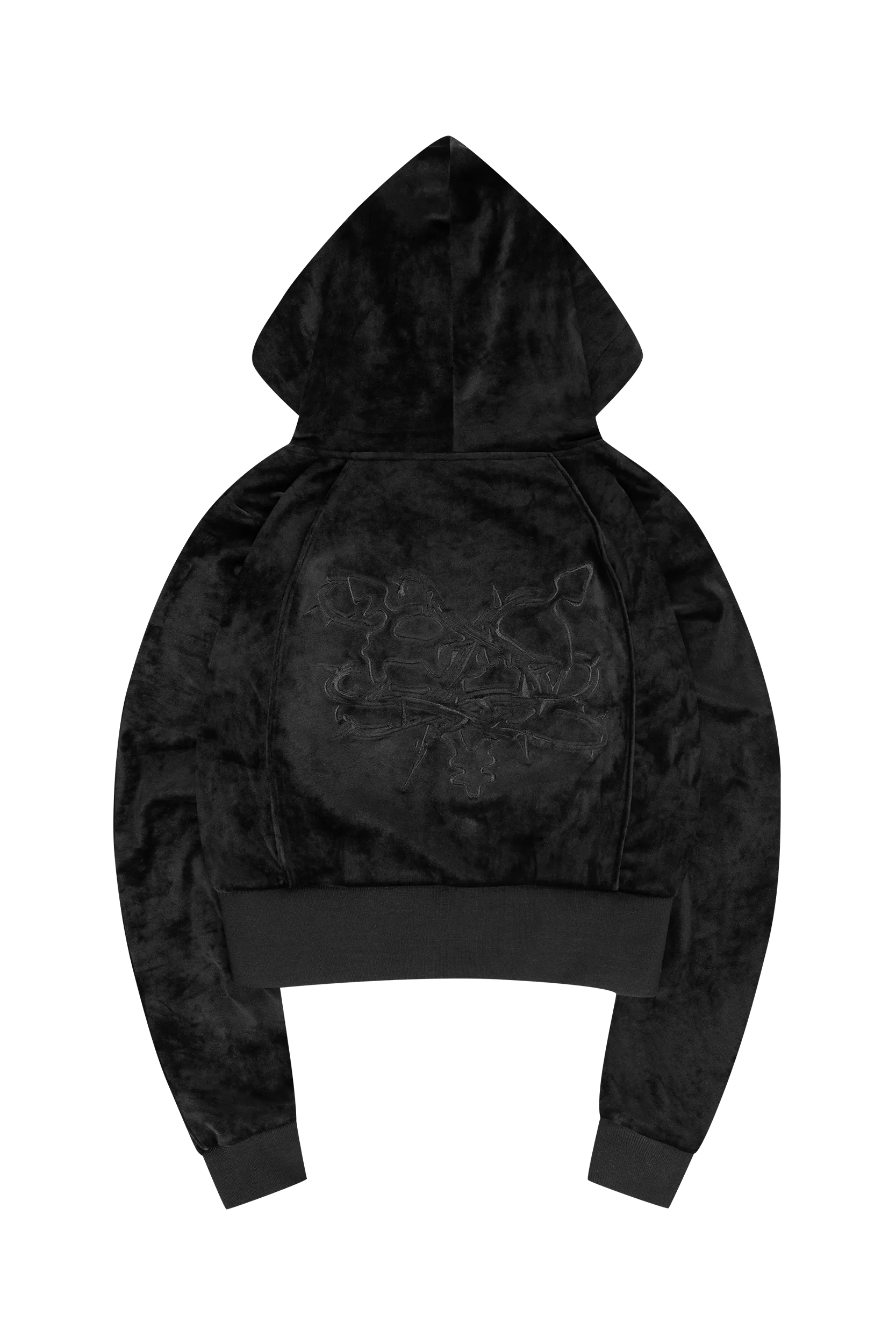 WOMEN'S VELOUR JACKET BLACK