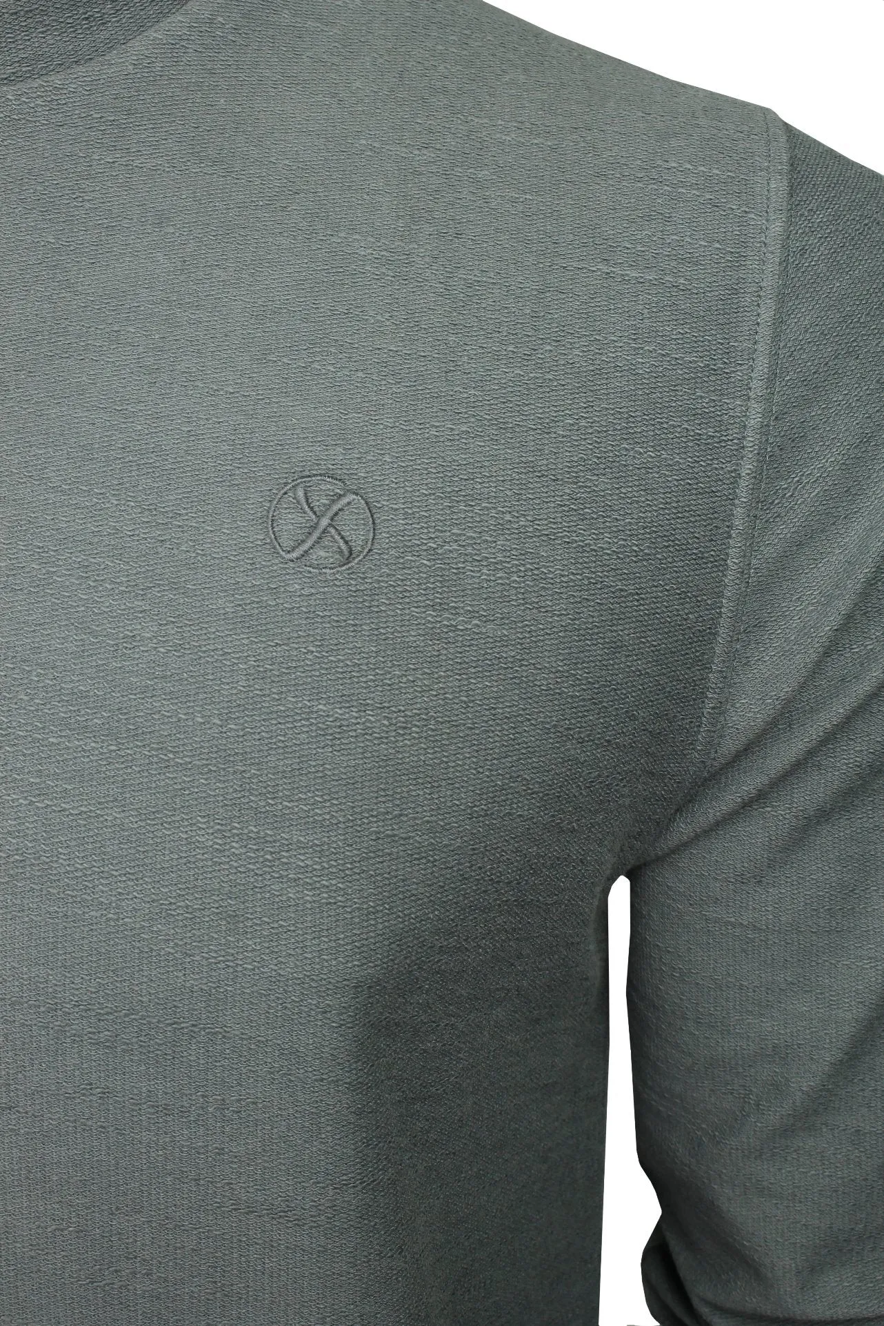 Xact Men's Collarless Grandad Henley T-Shirt, Long Sleeve, 100% Cotton, 200 GSM