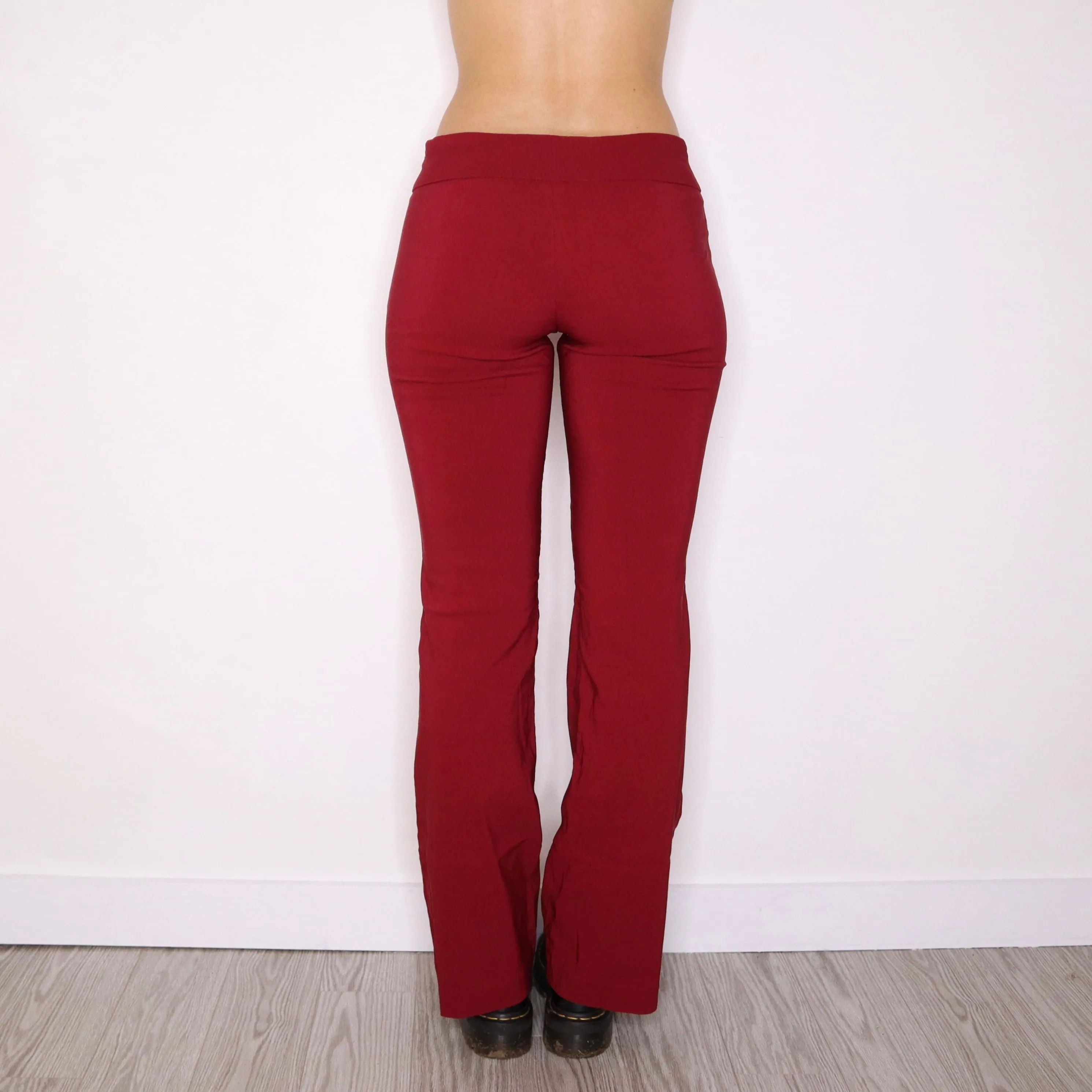 Y2K GUESS Red Flare Pants (M)