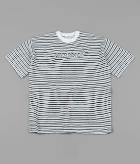 Yardsale Mobb Knitted Script T-Shirt - White / Black