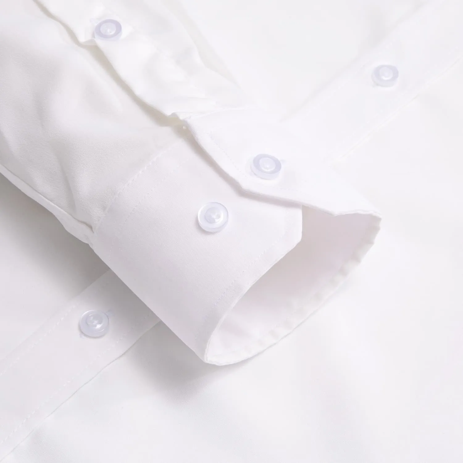 YourTies White Solid Long Sleeve Shirt with Gold White Paisley Silk Tie for Men